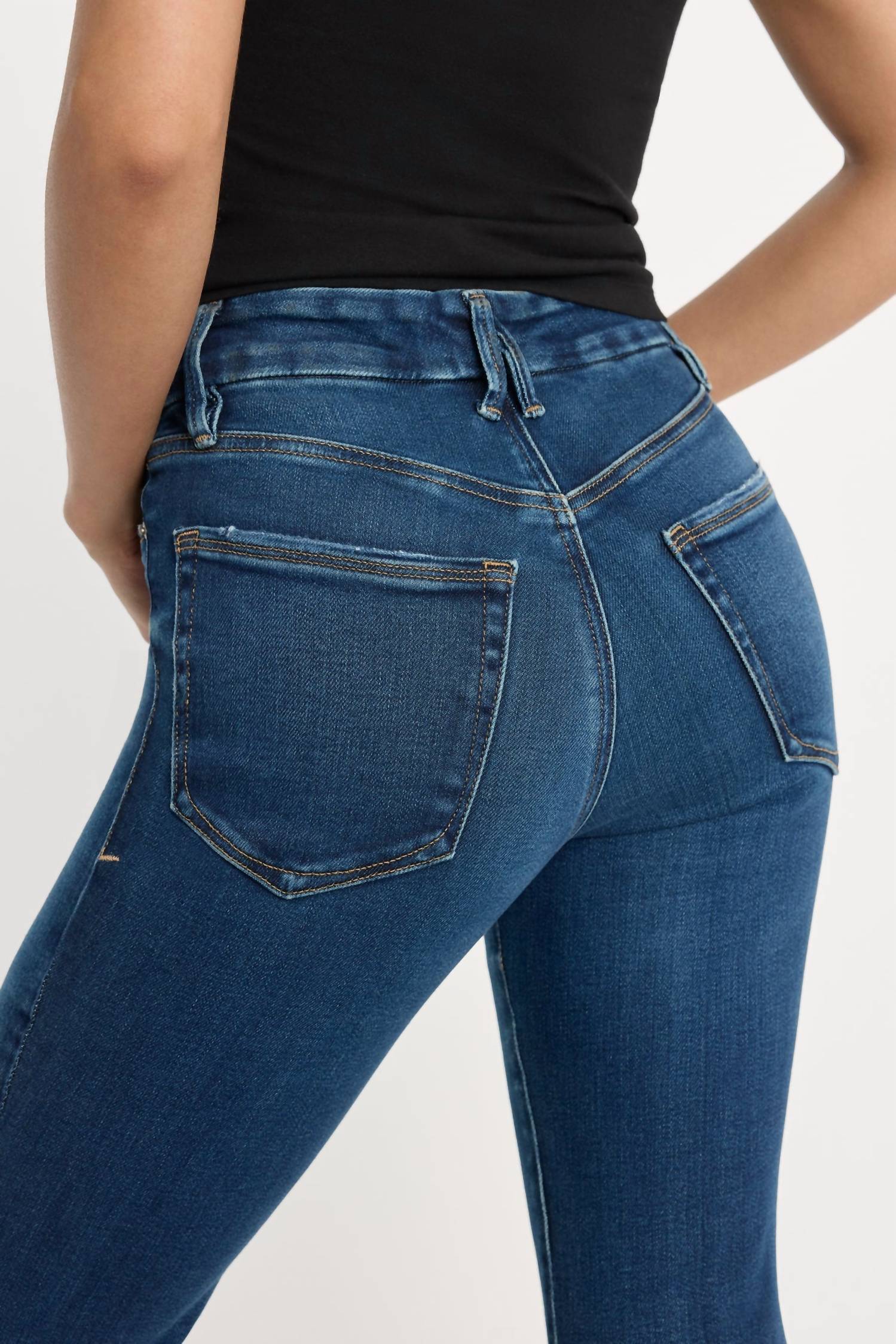 Good American - Soft Tech Good Classic Bootcut Jeans