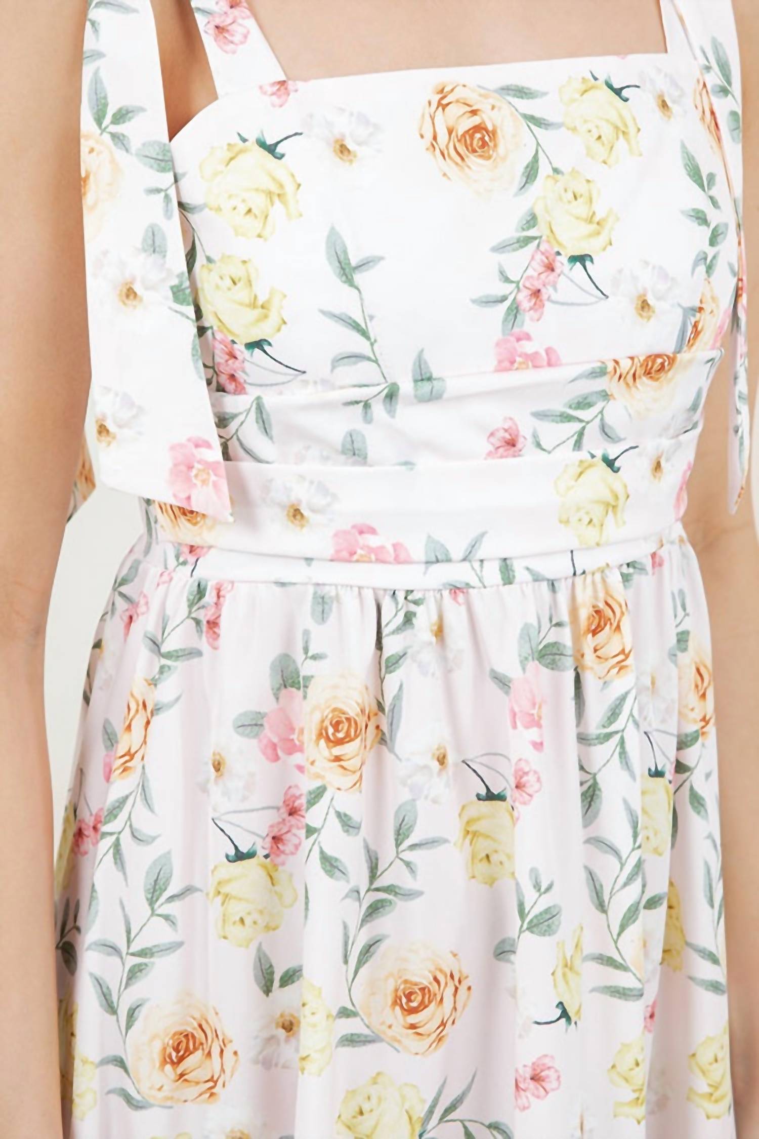 Sundayup - Shoulder Tie Maxi Dress