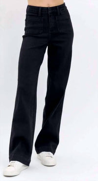 Judy Blue - High Waist Patch Pocket Straight Fit Jeans