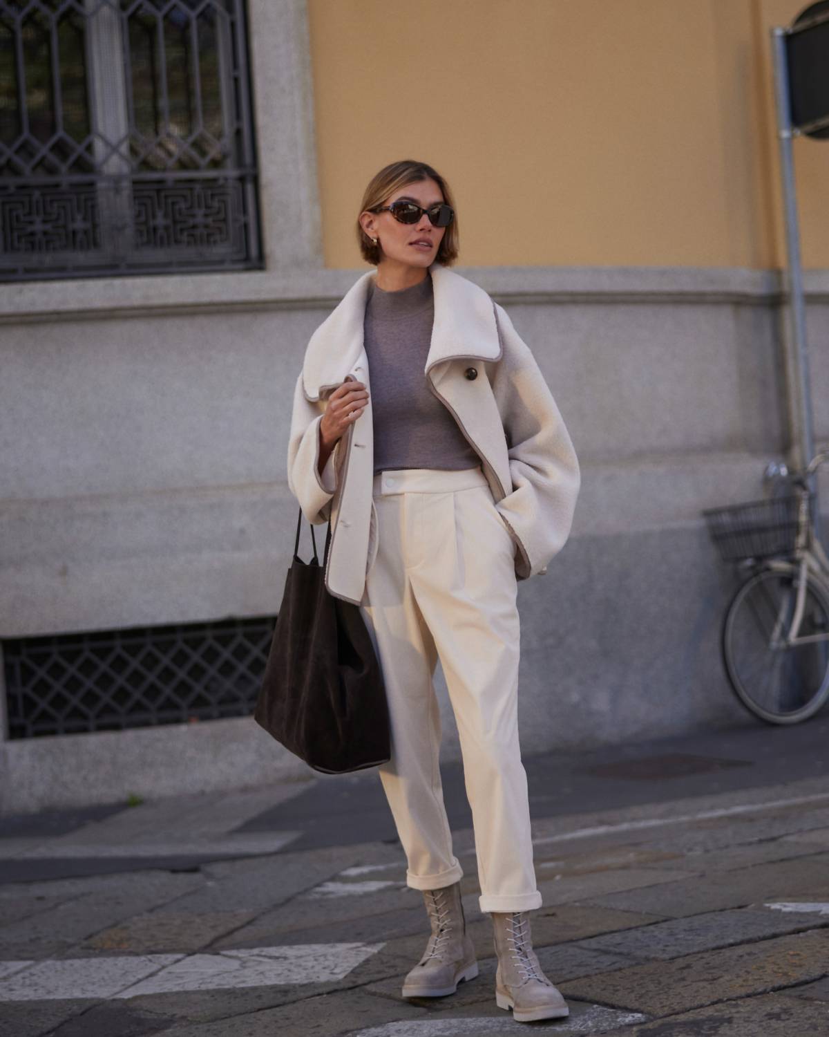 Varley - Romane boxy sherpa jacket