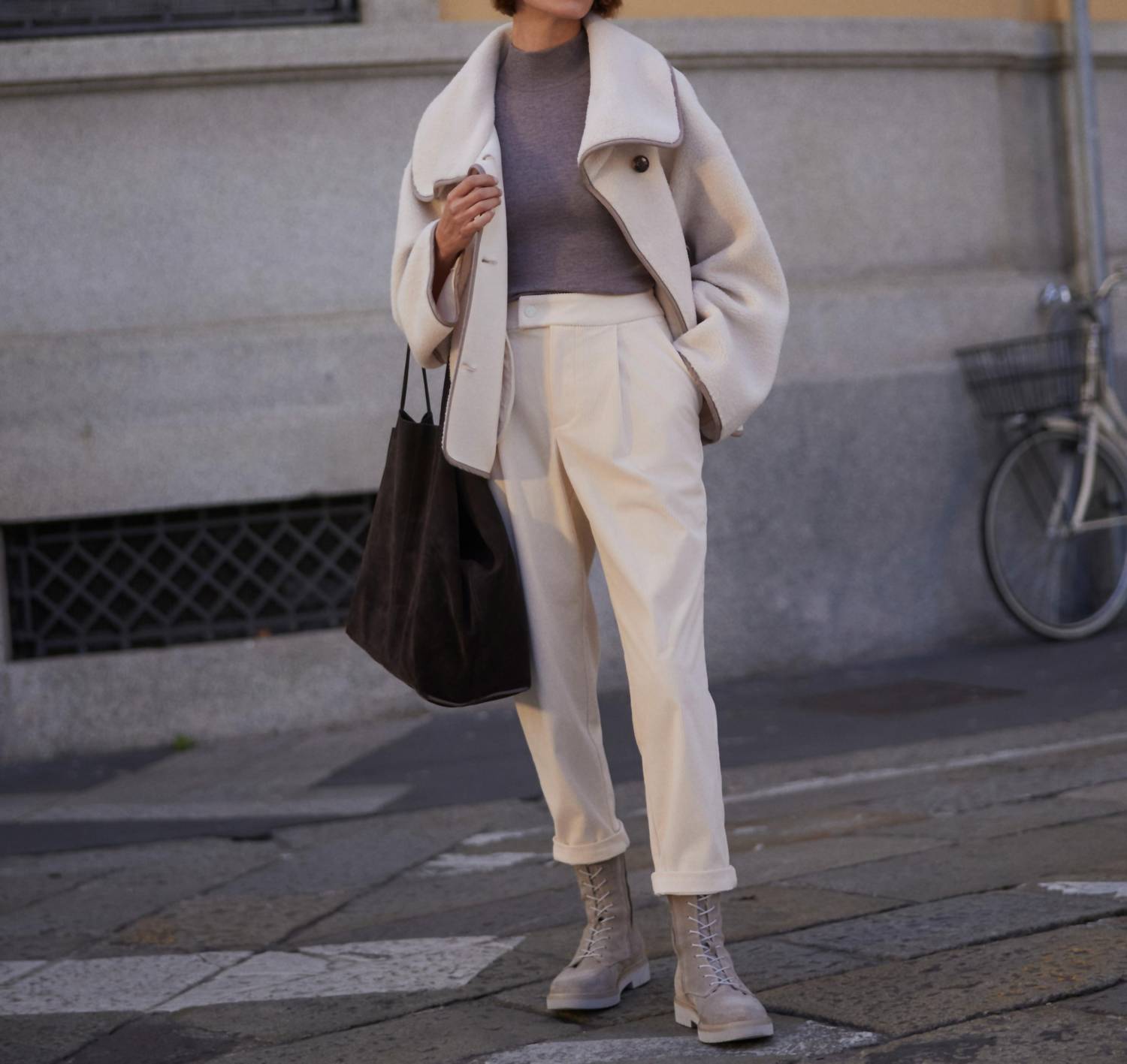 Varley - Romane boxy sherpa jacket
