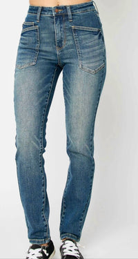 Judy Blue - High Rise Pork Chop Pockets Jean