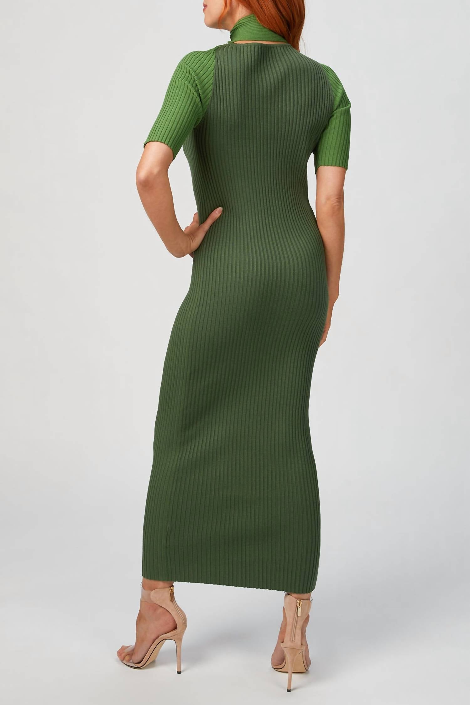 LOOP LAYERED KNIT DRESS
