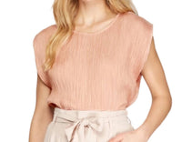 She + Sky - Sleeveless Crinkle Shirt