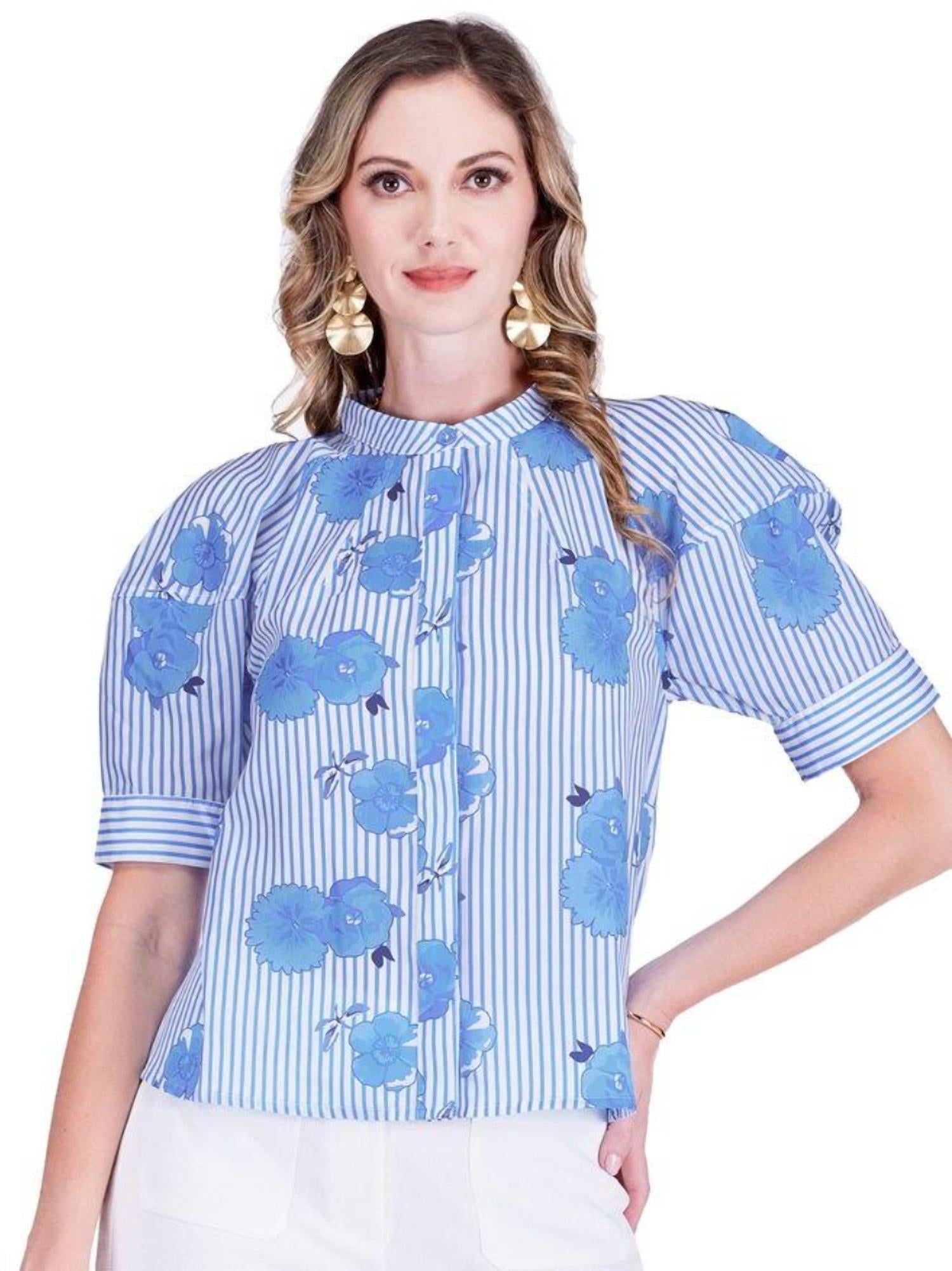 Jade - Lantern Sleeve Shirt