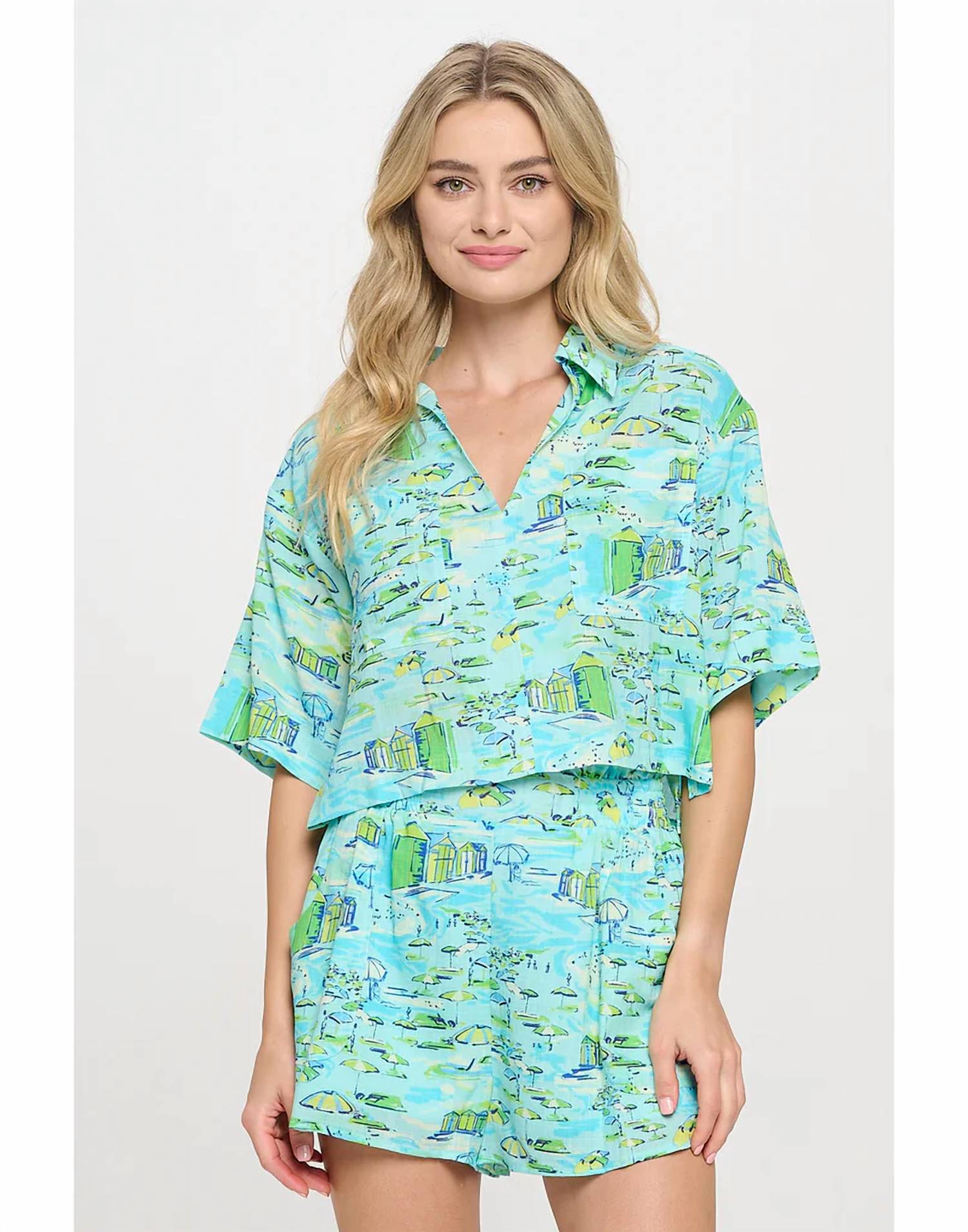 Meet Me In Santorini - Shoreline Top