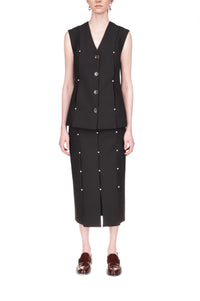 Marina Moscone - Carwash Tubino Pearl Midi Skirt