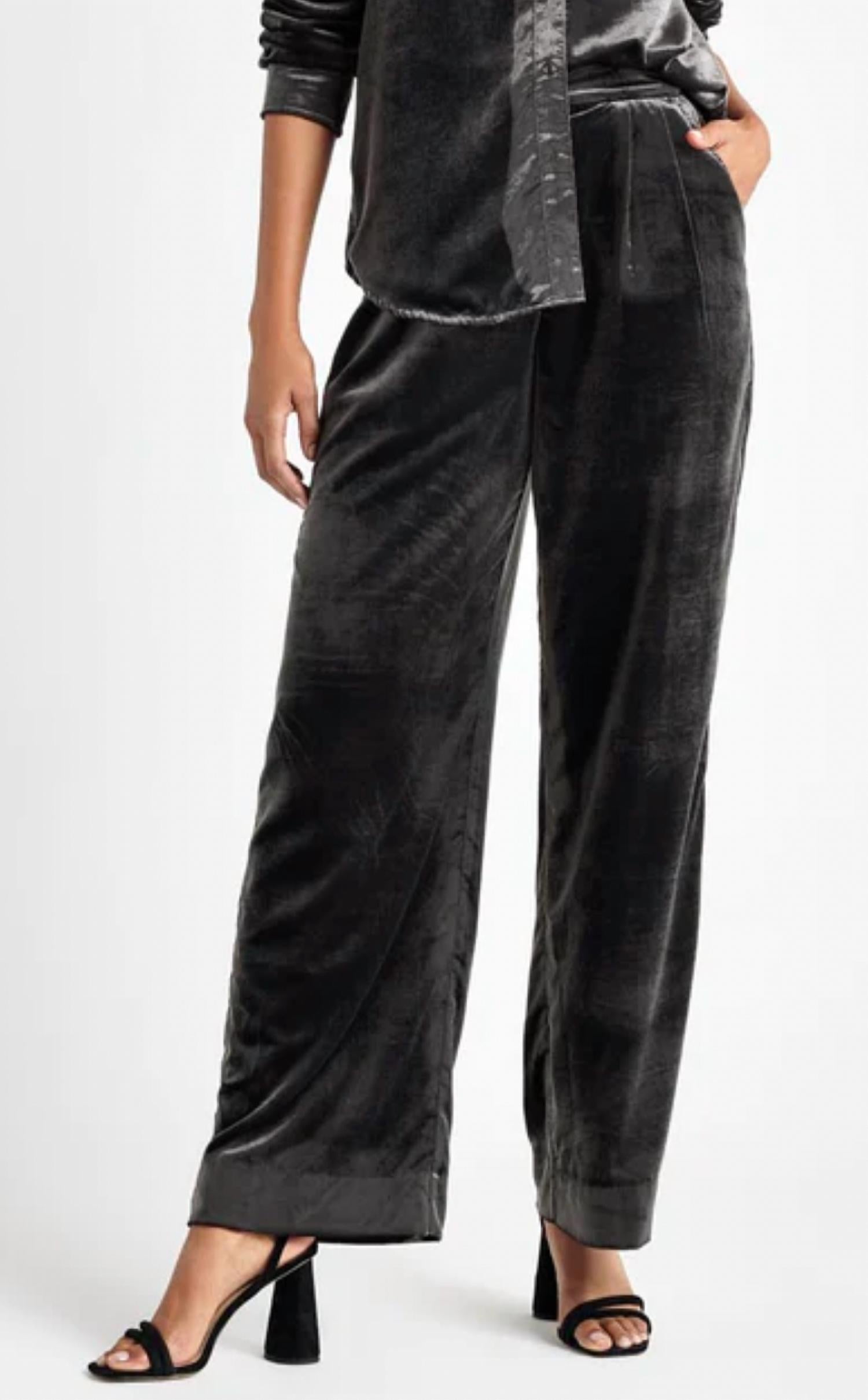 Splendid - Irene Velvet Wide-leg Pant