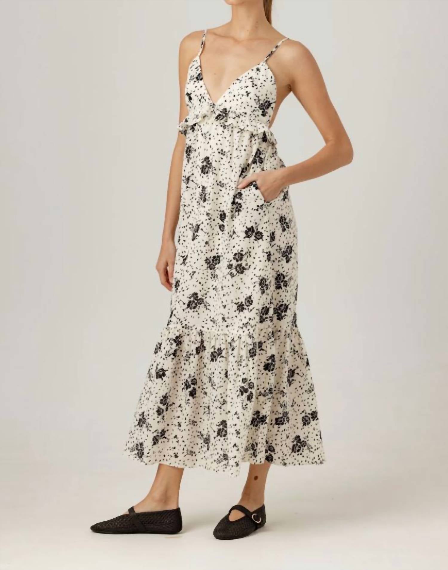 sundays Marceline Maxi Dress in falling petal - women's dress
