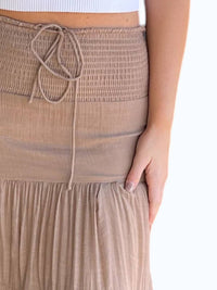 Risen - High Rise Tiered Long Skirt