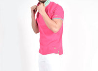 Eight X - Double Sided Multi Colored Striped Collar Polo