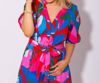 Sugarlips - Women's Wildflower Button Down Midi Dress