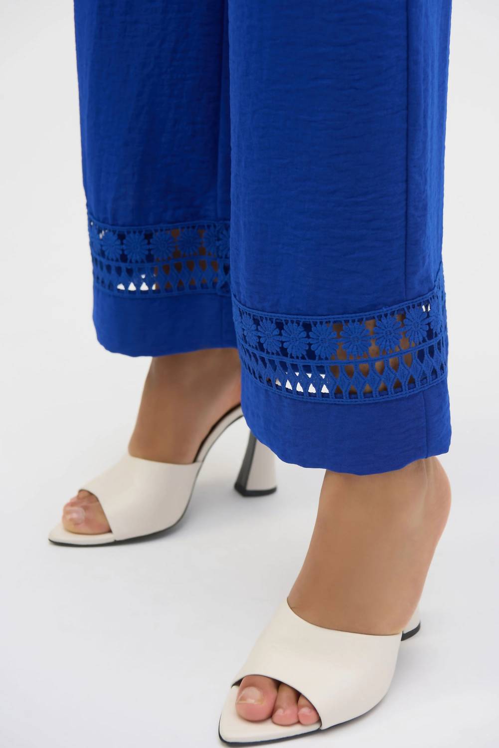 Joseph Ribkoff - Lace Detail Gauze Pants
