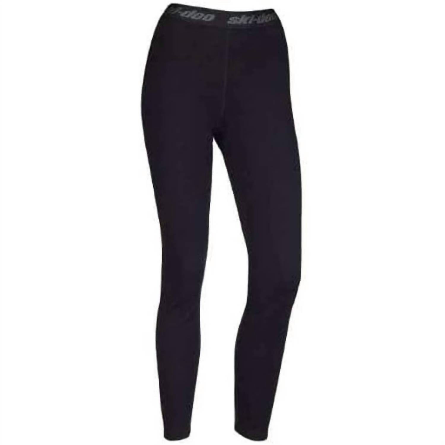 Ski-Doo Women's Merino Wool 01 Base Layer Thermal Long Pants in black - women's pants