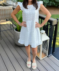 Voy - Swiss Dot Tiered Dress
