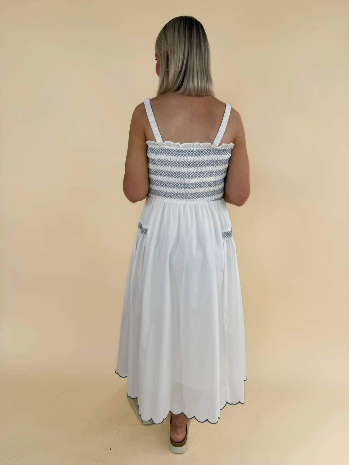 &Merci - Leona Scallop Edge Midi Dress