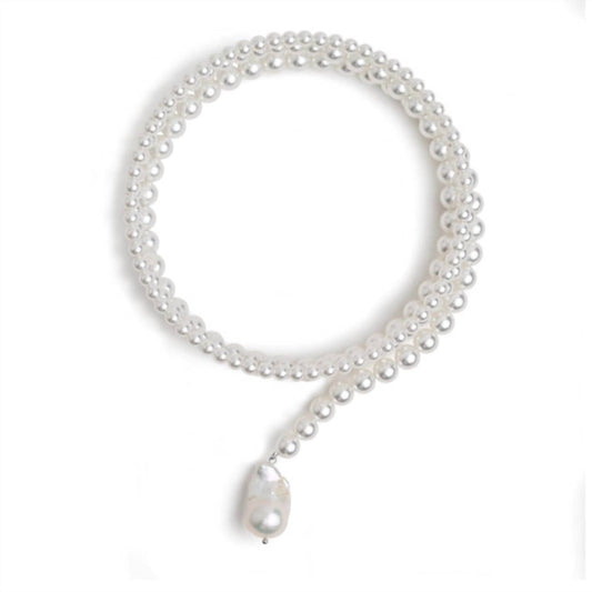 Sahira Jewelry Design - Women's Gretchen Pearl Wrap Necklace