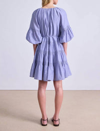 APIECE APART Cefalu Mini Dress in english manor - women's dress - alternate view