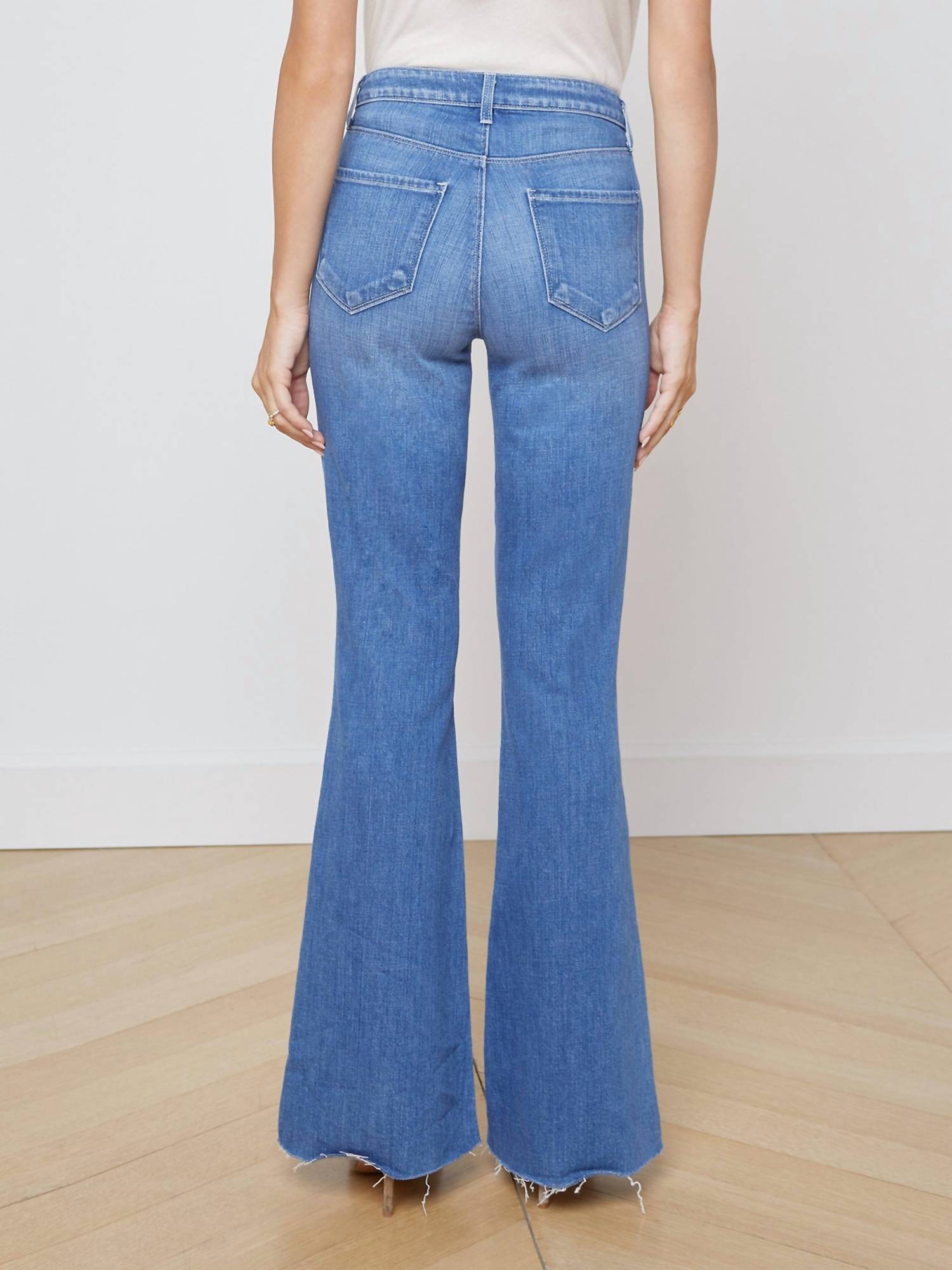 L'Agence - Sera High Rise Sneaker Flare Jean