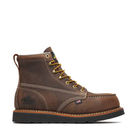 Thorogood Men's Crazy Horse Western Steel Toe Work Boots in tan - men's boots