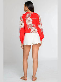 Elizabeth James The Label - Jojo Ric-rac Scallop Hem Shorts