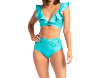Cabana Life - Ruffle Sleeve Tie Bikini Top