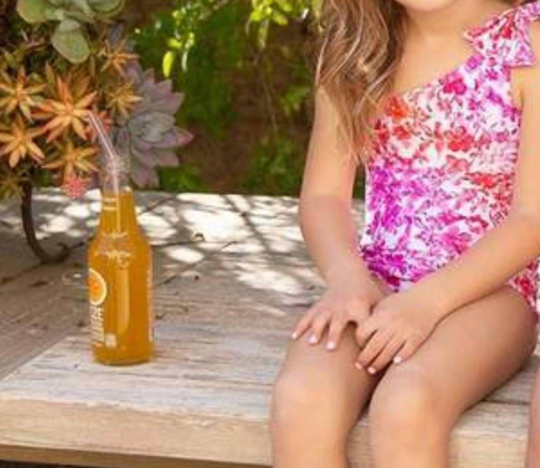 Pq Swim - Kids Azalea One Shoulder Bow One Piece