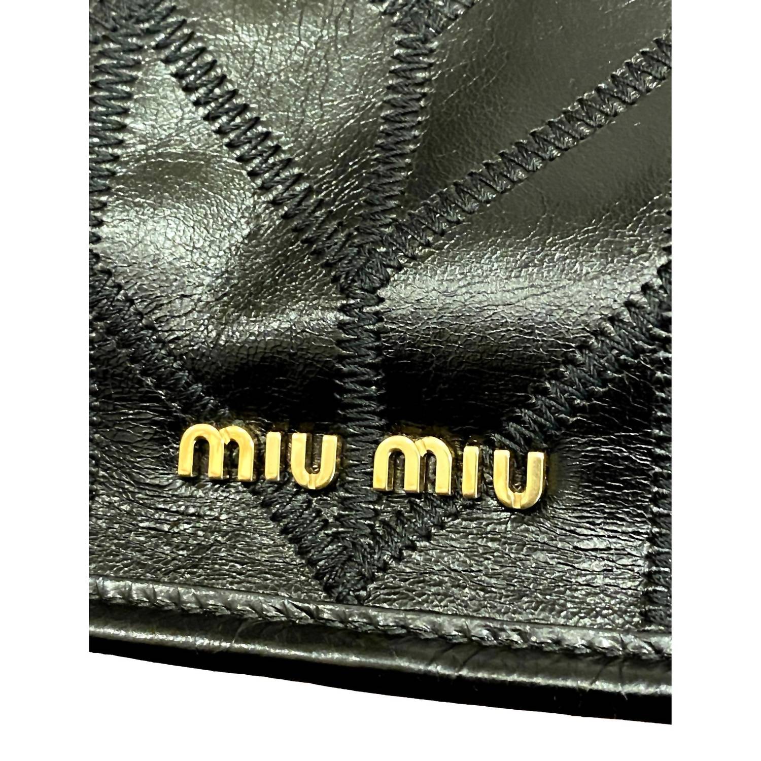 Miu Miu - Women's Vitello Shine Patch Leather Satchel Bag