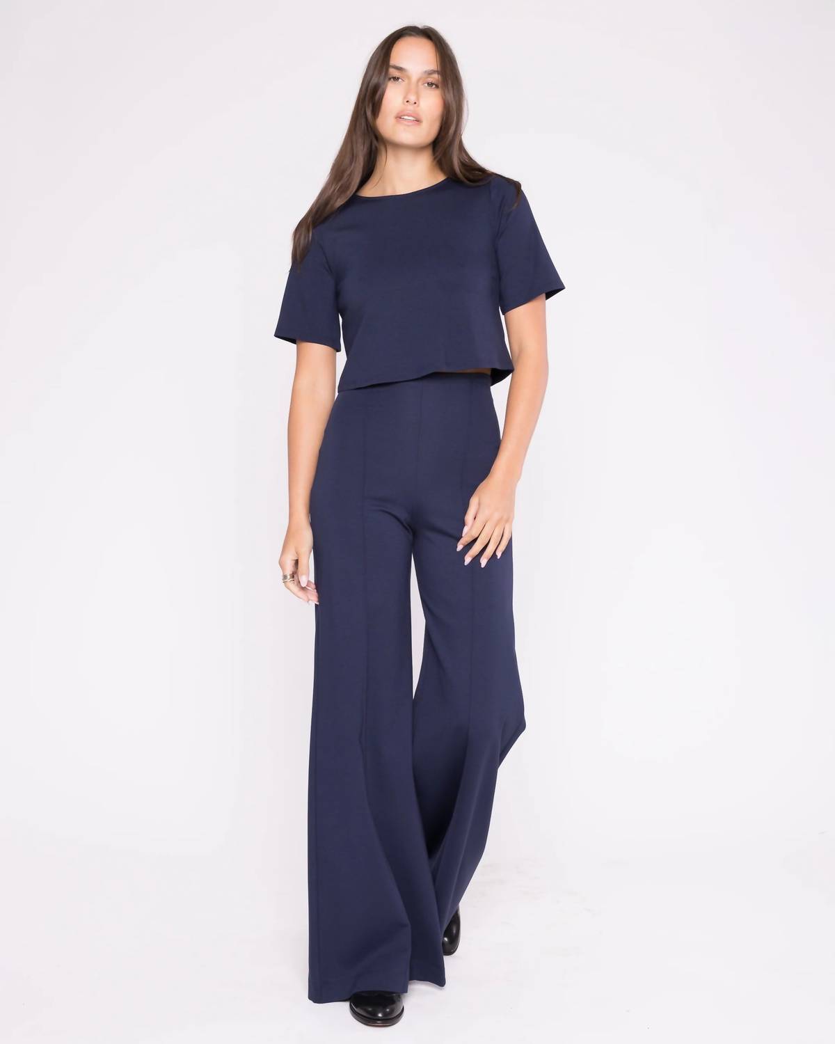 Ripley Rader - Ponte Knit Short Sleeve Top