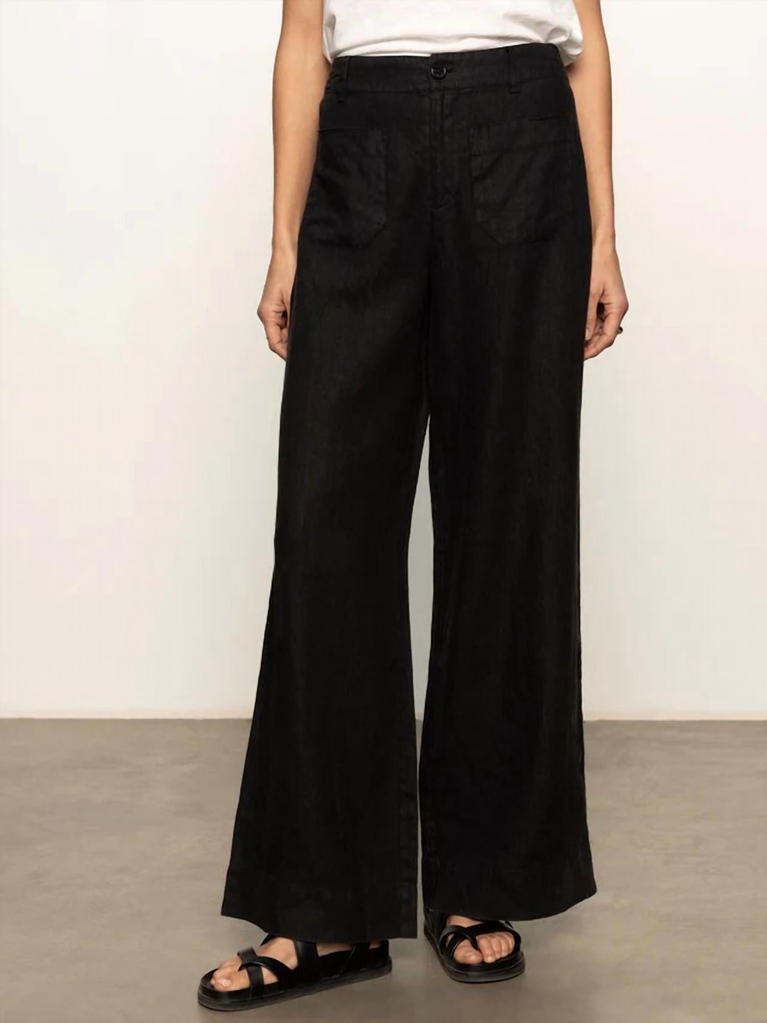 Sanctuary - The Linen Marine Wide Leg Pant