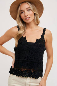 Bluivy - Crochet Layering Cami Tank Top