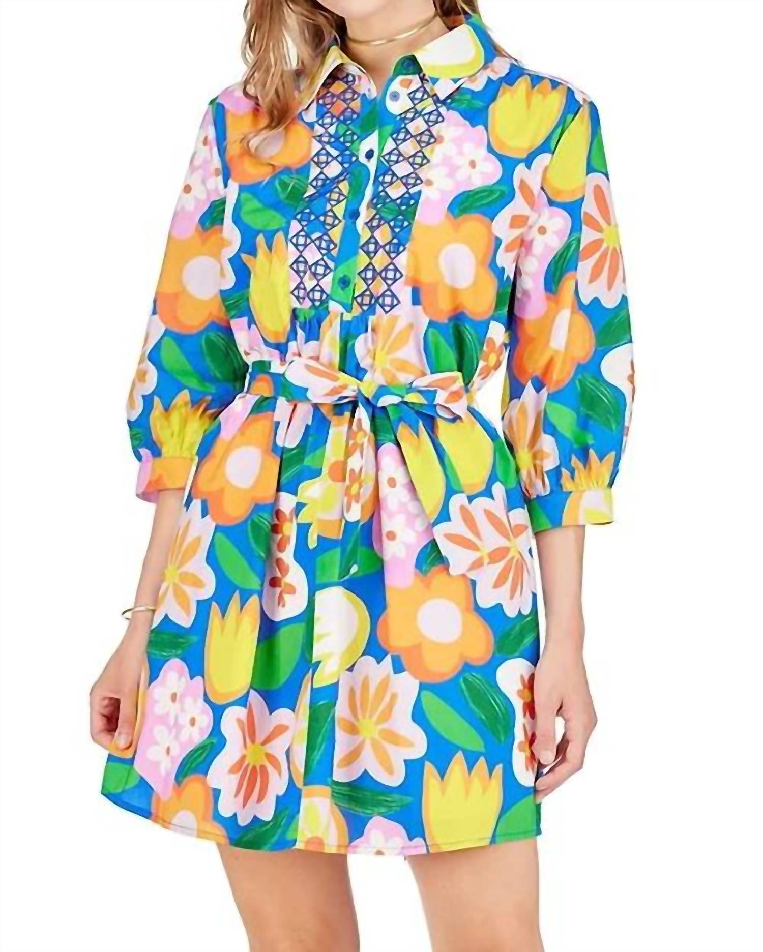 Joy Joy - Bright Shirt Dress