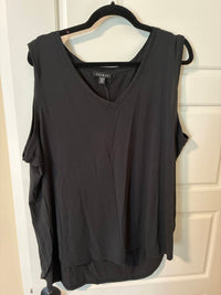 Tribal - Women's V Neck Tank Wtih Side Slit
