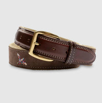 Duck Head - Men's Embroidered Leather Belt