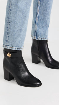 Tory Burch - Women's T Lock Heeled Ankle Boots
