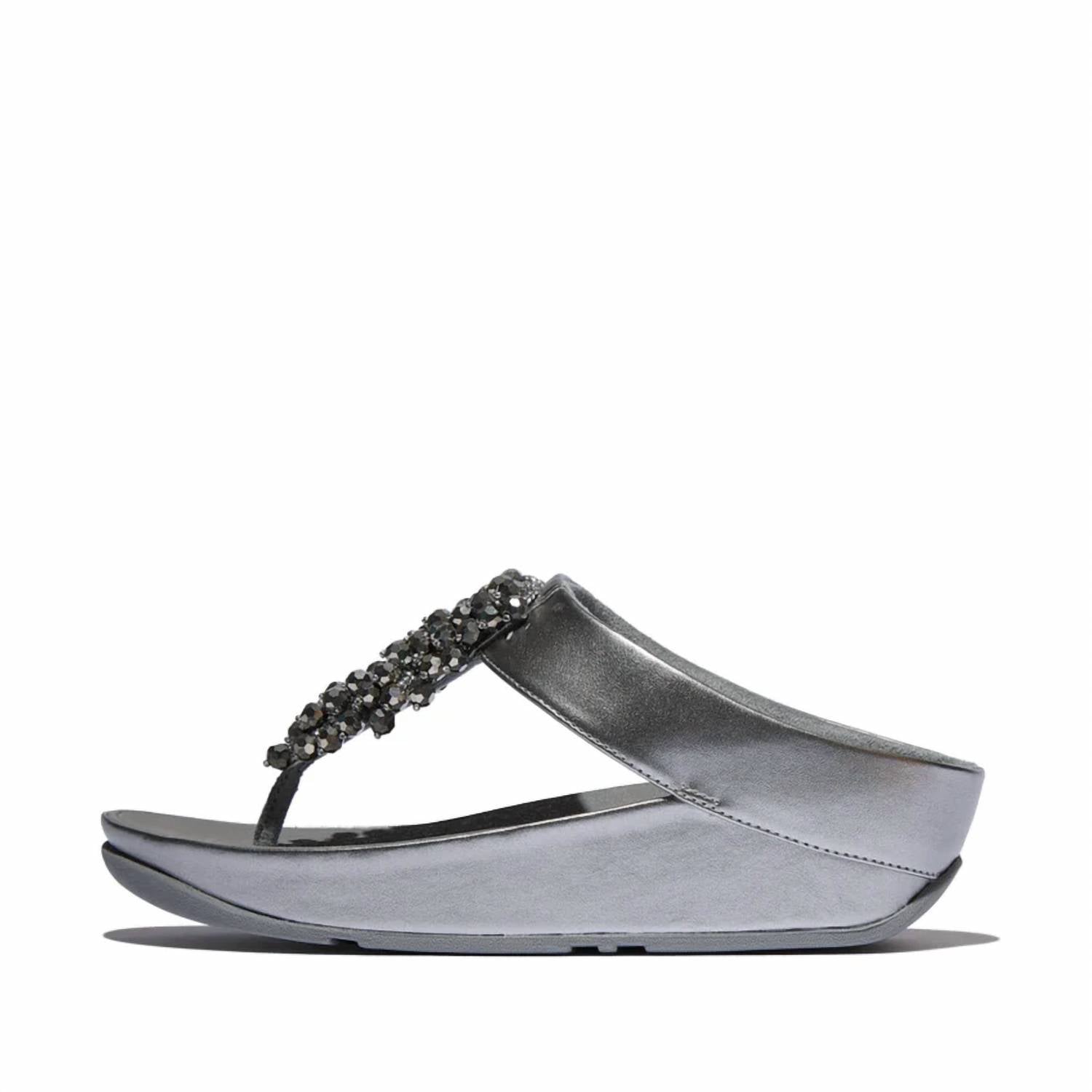 Fitflop - Women's Rumba Iridescent Beaded Toe-post Sandals