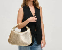 Urban Expressions Women's Adela Woven Hobo Bag in gold - women's bag - view 5