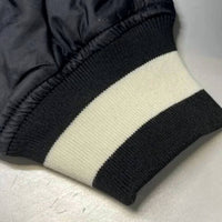 AlphaStyle Men's Barren Primary Full Snap Varsity Jacket in black - men's jacket - view 5