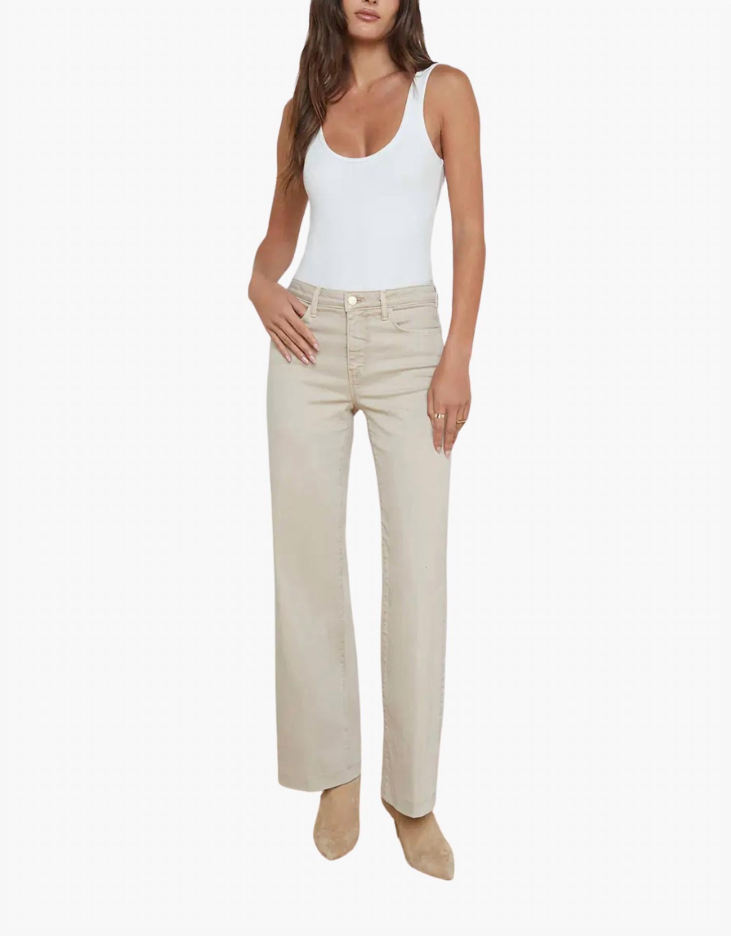 L'Agence - Scottie High Rise Wide Leg Jeans