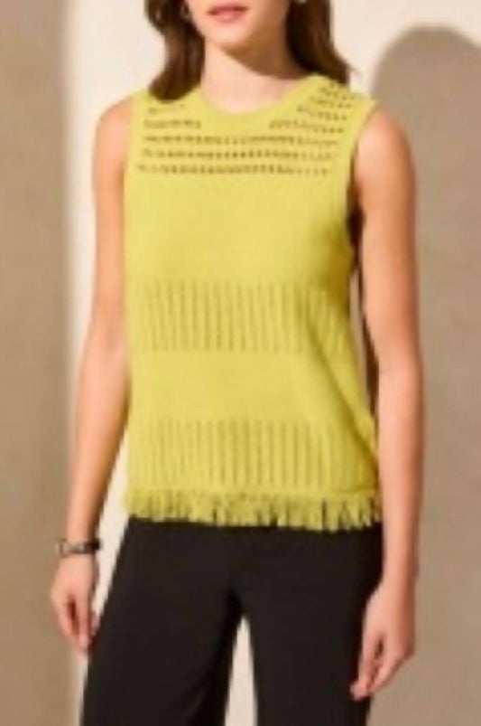 Tribal - Open Weave Sweater Top