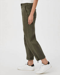 Paige Reid Jogger Pants in vintage forester green - women's pants - detail view