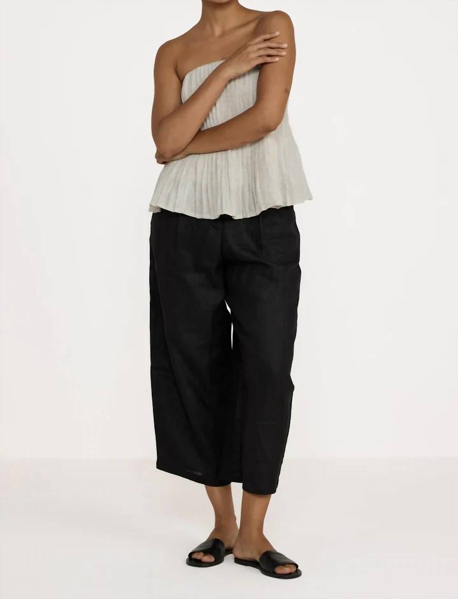 Laude The Label - Strapless Pleated Top
