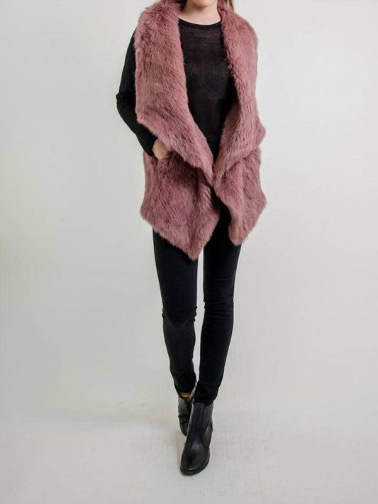 Chloe Genuine Rabbit Fur Vest