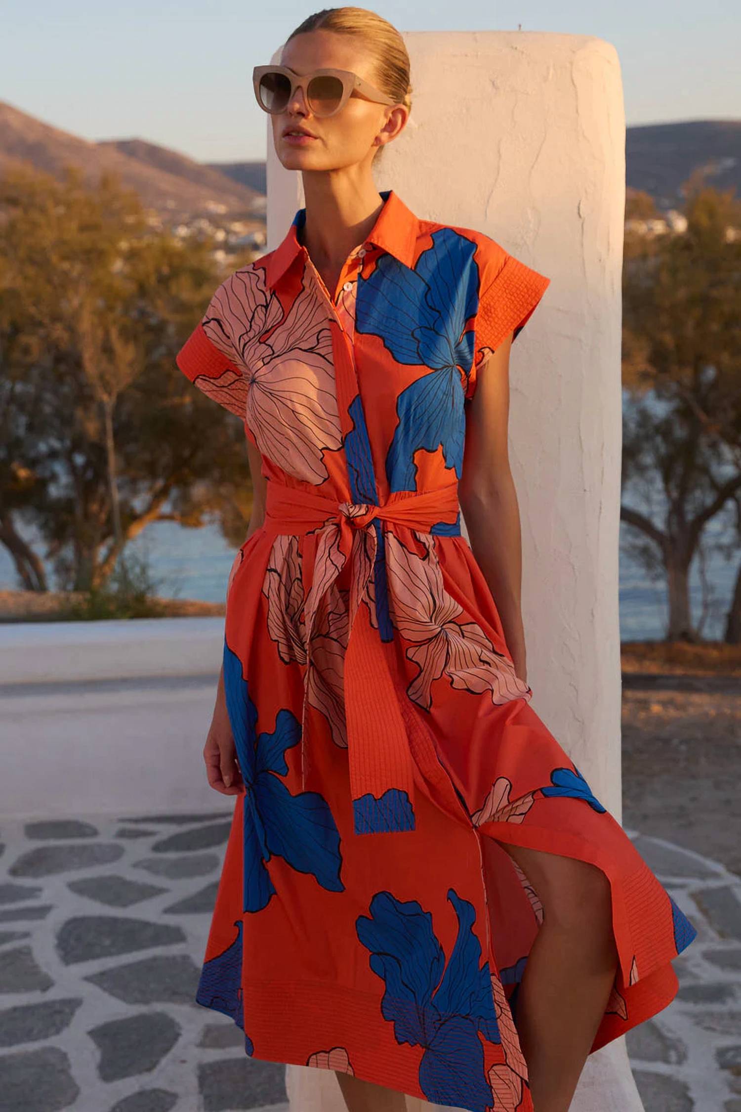 Oliphant - Belted Shirt Dress