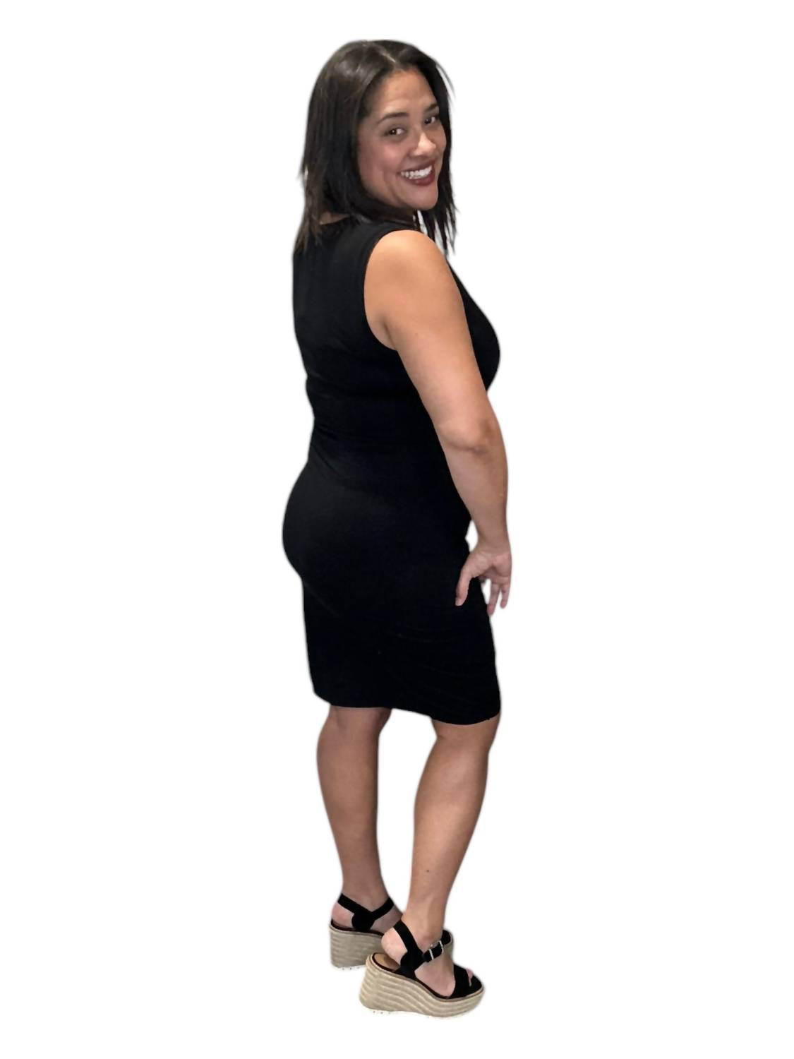 Bobi - Surplice Knit Sleeveless Dress