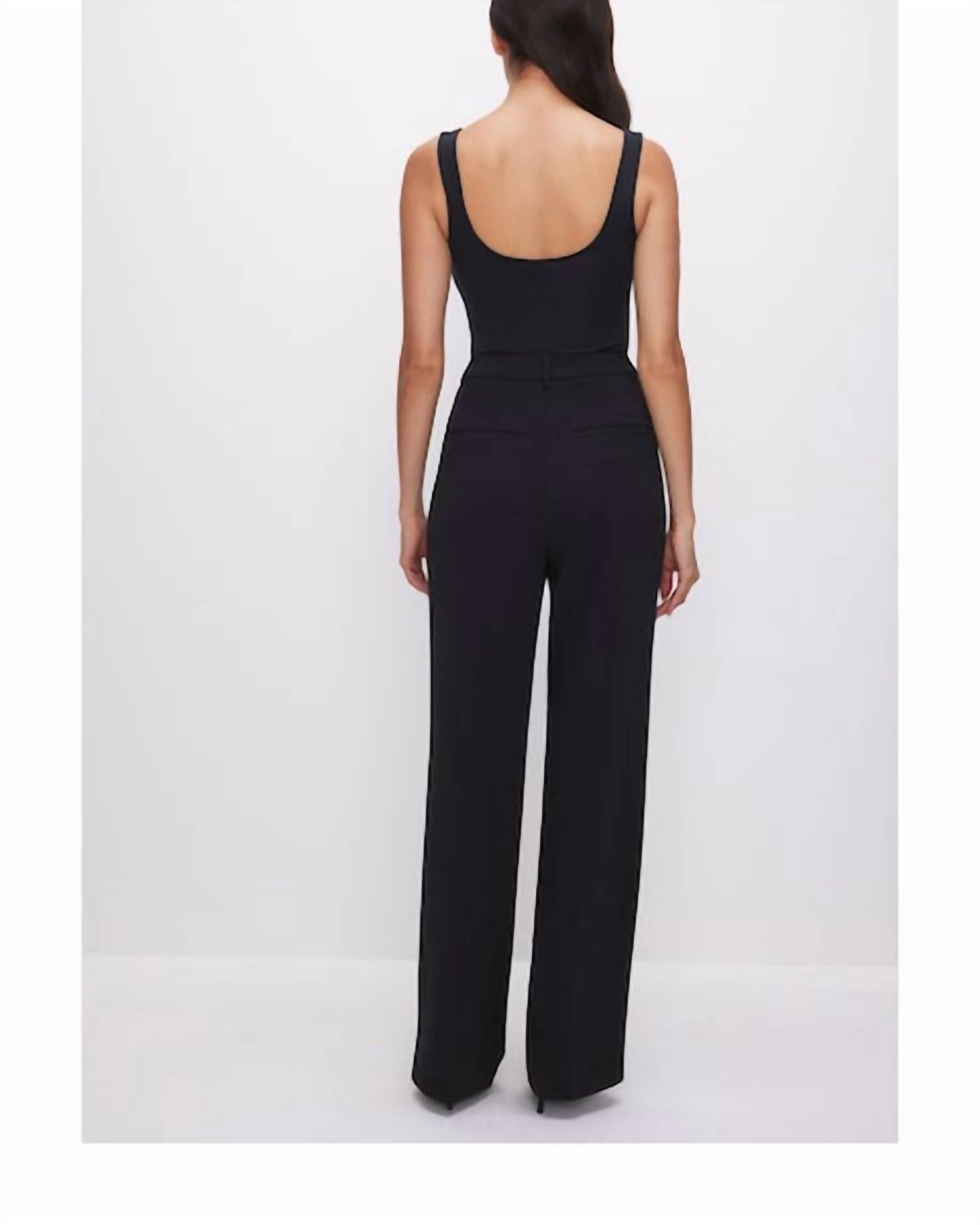 Good American - Luxe Suiting Column Trouser