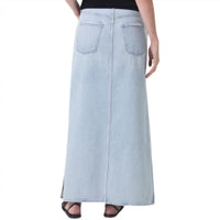 AGOLDE Women's Astrid Slice Skirt in fragment - women's skirt - detail view