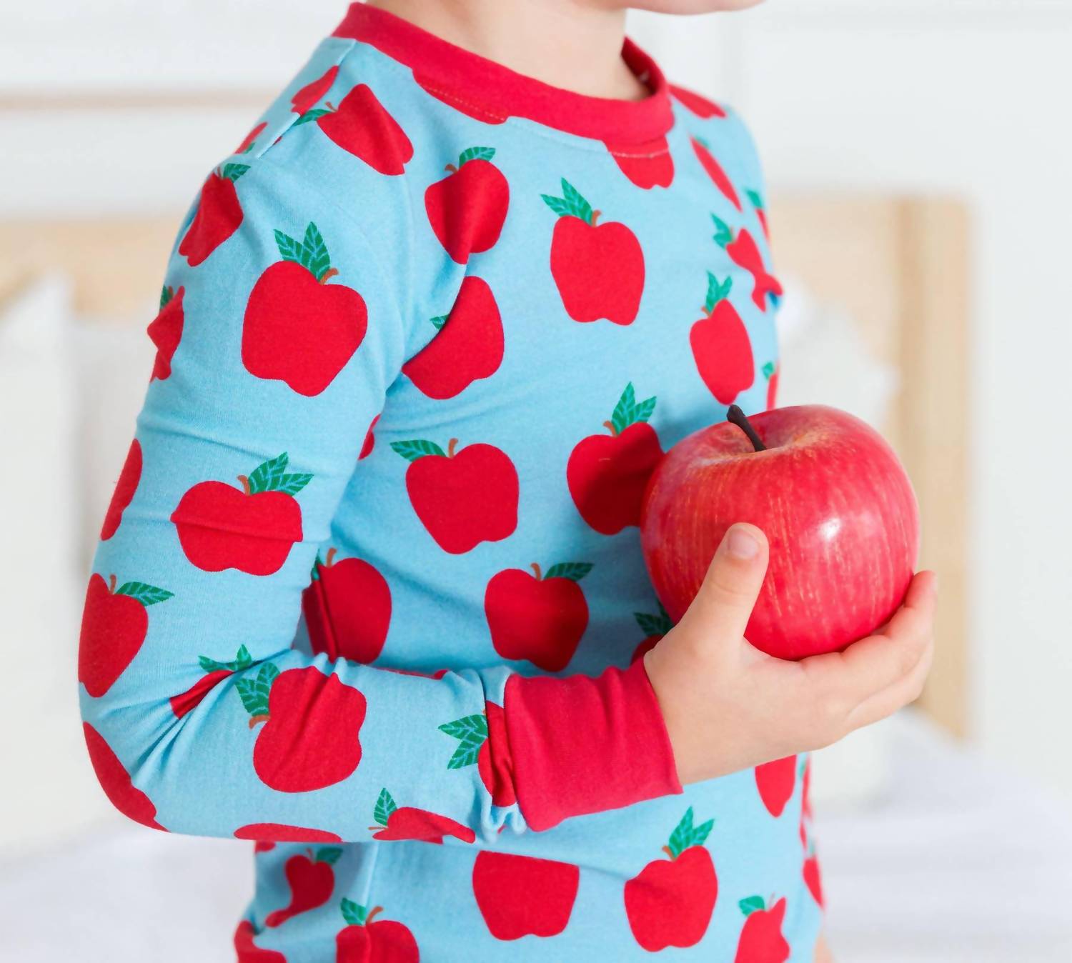 Rufflebutts - Boys Apple Of My Eye Long Sleeve Pajama Set