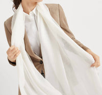 Brunello Cucinelli - Cashmere And Silk Diamond Yarn Knit Scarf