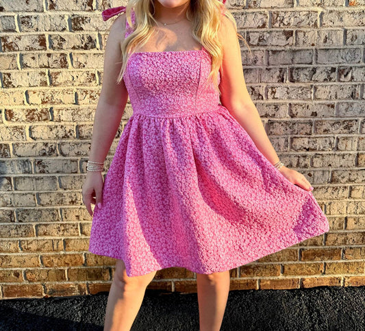 B.Right - Floral Tie Shoulder Mini Dress